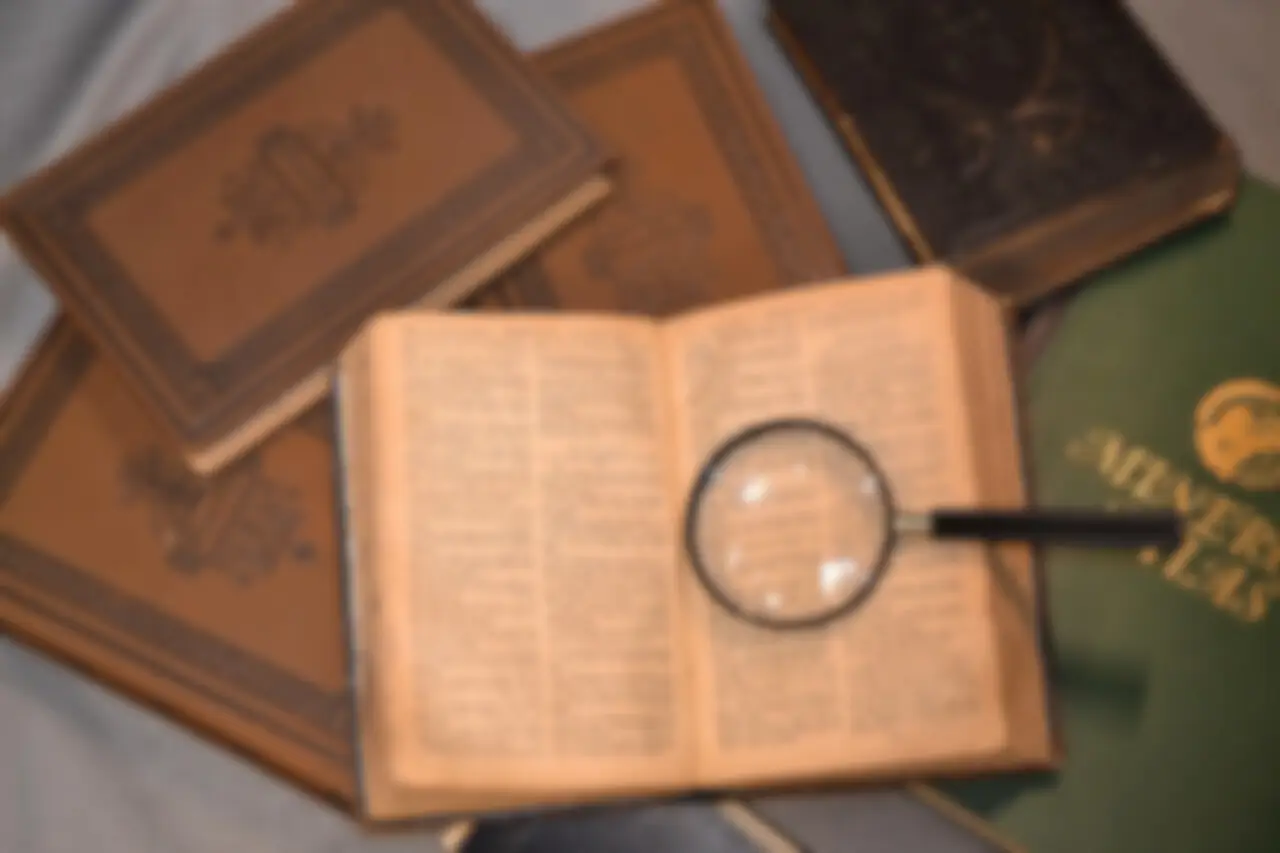 Blurry book photos