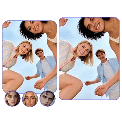Free multiple GIF face swap